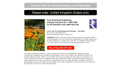 Desktop Screenshot of carrieroilsforaromatherapy.com
